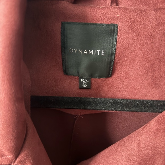 Burgundy Suede Dynamite Jacket in EUC - Picture 2 of 3